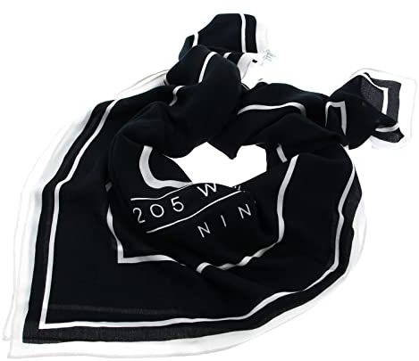 Calvin Klein Monogram Jacquard Logo Scarf 130x130 CK Black