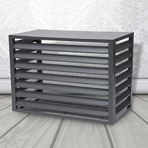 Außenklimaanlage Abdeckung Verkleidung aus Aluminium Wasserdichter Klimaanlagen Schutzabdeckung Staubschutz for Haus Rechteck Outdoor Fenster AC Einheit Split Schutzgitter for Wärmepumpen ( Color : Bl