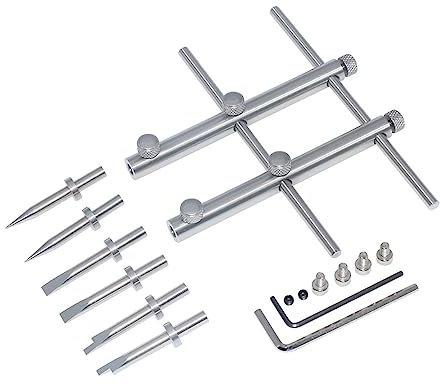 Newwyt - Llave Inglesa Profesional para Lentes de cámara6 Puntas para Abrir y Fijar lentesherramienta de reparación de Lentes de cámaraacero Inoxidable preciso y Duradero