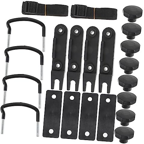 Supvox 1 Satz Dachbox Schrauben Für Dachgepäckträger Montagebeschlag Für Transporter Montagesatz Du Clips Dachklammern Kfz-montagebeschlag Kontermuttern U Klammern Plastik Dachträger LKW