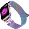 Faliogo Métal Bracelet Compatible avec Bracelets Apple Watch 40mm 41mm 38mm Femme, Bracelet en Magnétique avec Diamants pour Apple Watch SE/iWatch Series 9 8 7 6 5 4 3 2 1 Ultra, Colorée