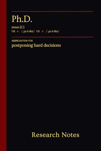 Research Notes PhD: Elegantly designed notebook for keeping track of your research and paper reading