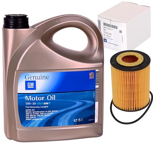 Ölfilter + DEXOS 2 5W30 passend für AGILA Astra G H Corsa B-D Combo