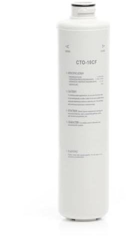 Naturewater CTO-10CF Aktivkohle Block Filter 10 Zoll (254 mm) 5 µ Ersatz Wasserfilter, Umkehrosmose Filter, Ersatz Filterkartusche, Trinkwasserfilter