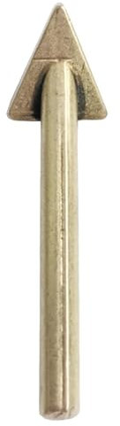 Generic Punta per saldatura paraurti, punte triangolari in rame per saldatore, punte di ricambio per saldatori resistenti da 80 W, riparazione di pelle e paraurti auto