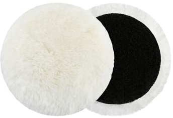 Wolle Polierpads,Wollfilz Polierscheibe Lammwollhaube Polierset,Polieraufsatz Akkuschrauber Polieraufsatz Winkelschleifer,für Autopoliermaschinen Polierschwamm Exzenterschleifer Poliermaschine (125mm)