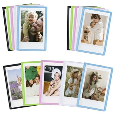 Aisnyho 15 Stück Kleiner magnetischer Bilderrahmen, personalisierbar Mini-Magnet-Bilderrahmen,für Fujifilm Instax Mini 12, 11, 99, 90, 40, 41, 9, 8, 7, EVO, Liplay Filme