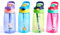 Smile lab Personalisierte Kinder-Wasserflasche mit Strohhalm und Deckel, individuelle Namens-Wasserflasche für Jungen und Mädchen, 500 ml, BPA-frei, auslaufsicher, ideal für Schulanfang, Geburtstage