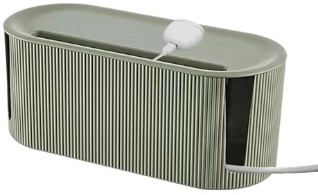 Cable Tidy Box, Cable Management Box, Plug Board Storage Box, Desk Cord Organizer, Power Strip Cover, Cable Management Box Organizer for Living Room Bedroom Meeting Room, Green