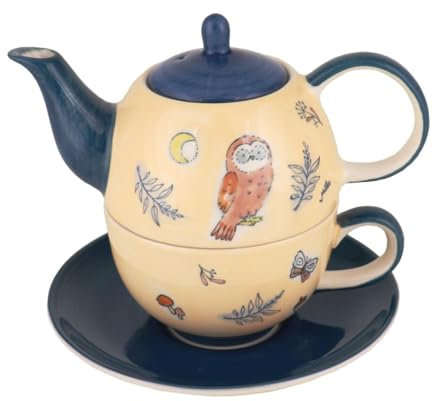 Mila Keramik Tee-Set Tea for One Herbst-Eule | MI-99285