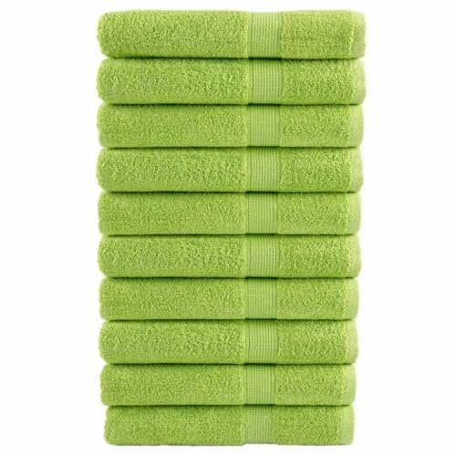 XGWKCNV Furniture select-Premium Sauna Towels SOLUND 10 pcs Apple Green 80x200 cm 600 gsm
