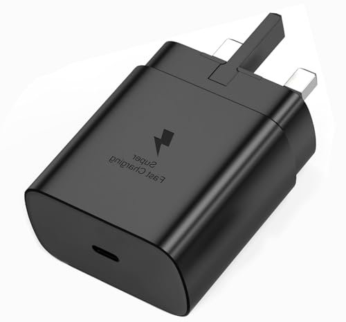 45W Samsung Plug Super Fast Charger 2.0,USB Type C Charging Plug Fast Charge for Galaxy S25/S24 Ultra/S24/S23 Ultra/S23+/S22 Ultra/S22/S20/C55/A25/A26/A16/A15/A36/F55/A56/M55/M56/Tab A9 S9 S8 S7
