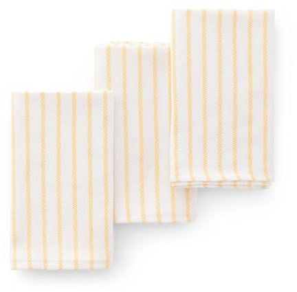 GAMUSI Paños de Cocina algodón, Paquete 3 Unidades, Trapos 45x70 cm Color Amarillo