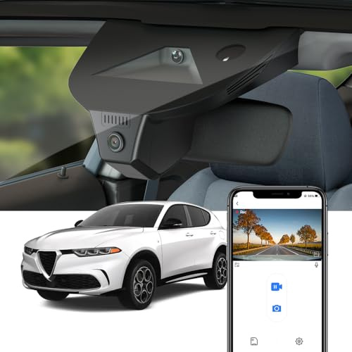 Fitcamx Dashcam 4K Geeignet für Alfa Romeo Tonale&Tonale Hybrid 2022 2023 2024 2025 Veloce Speciale Ti Sprint, OEM Autokamera UHD 2160P Video WiFi, Loop-Aufnahme, G-Sensor, Plug&Play, WDR, 64GB-Karte