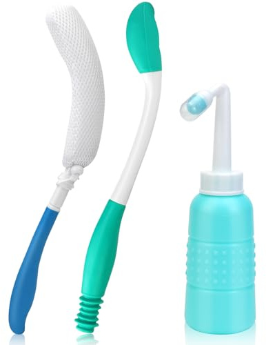 Aide à L'essuyage des Toilettes, Pliable Essuie Fesse Aide aux Toilettes pour Handicapée Agée Femme Enceinte