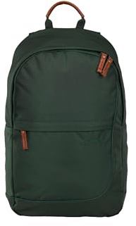 Satch Daypack Fly Pure Forest Green - Dunkelgrün | Freizeit-Daypack aus recyceltem Material mit 18 L, Laptopfach, Rückenpolster und Seitentasche