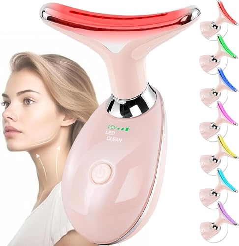 2025 New Facial Massager - 7-in-1 Led Facial Sculptor - Anti-Wrinkle Face Device with 3 Modes 45°C for Skin Tightening Eye & Neck Lifting Device EMS Massage Face Toning Firming for Women