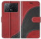 BoxTii Coque pour Xiaomi Poco X6 Pro 5G, Housse en Cuir PU Pochette de Portefeuille, Magnétique Étui de Protection Housse Coque pour Xiaomi Poco X6 Pro 5G, Rouge