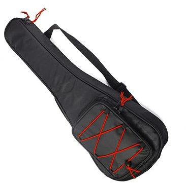 SUPVOX Custodia Morbida Per Chitarra Elettrica e Acustica Borsa Imbottita Spallacci Regolabili e Tasca Frontale Per Accessori Design Compatto e Protettivo Rosso