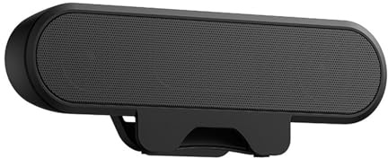 LUCKDANO USB-betriebener Computer-Lautsprecher mit 10 W Stereo-Lautstärkeregelung, Integrierte Klemme für PC, Laptop, Schreibtischmontage, 1,4-Zoll-Magnetlautsprecher