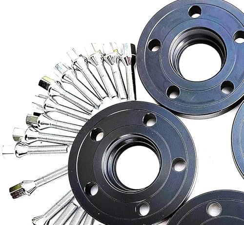 Spurverbreiterung 25 mm, 1 Zoll, 2 Stück, 5 x 120, 74.1CB, zentrische Radverbreiterung für E39 5er-Serie 525i 528i 530i mit 10 verlängerten Radschrauben 12