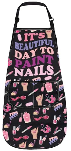 XYANFA Nail Apron For Nail Tech Aprons Nail Tech Gift Manicurist Technician Artist Gift Nails Salon Apron