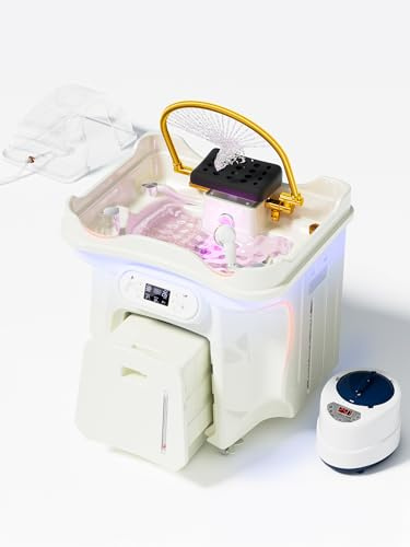 Pedou Head Spa Japanisches Design, ergonomisches Design, Begasungssystem, Wassertank, groß, 60 l, Trennung von Wasser und Strom, für den Hausgebrauch, Salon und Schönheitsinstitut