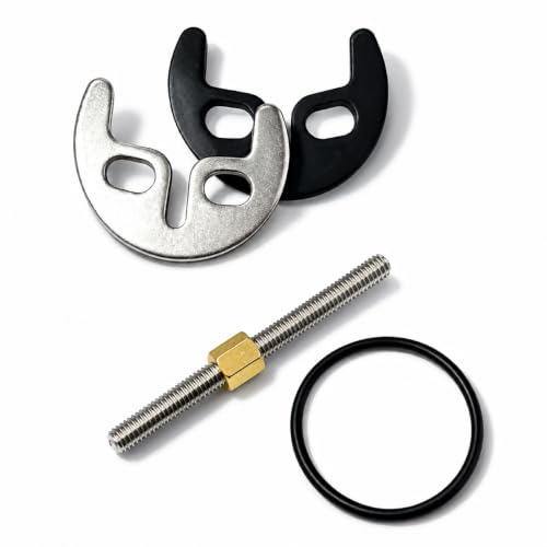 Juego de Fijación para Grifo de Cocina y Lavabo, Kit de Montaje con Arandelas, Tuercas, Tornillos, Llave y Junta