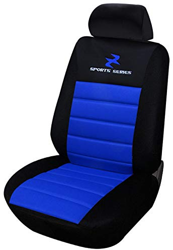 eSituro 1er Einzelsitzbezug Sitzbezüge für Auto Schonbezug Schoner Dicke gepolstert blau