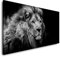 Löwen Portrait 120x 60cm Panorama Leinwand Bild XXL Format Wandbilder Wohnzimmer Wohnung Deko Kunstdrucke
