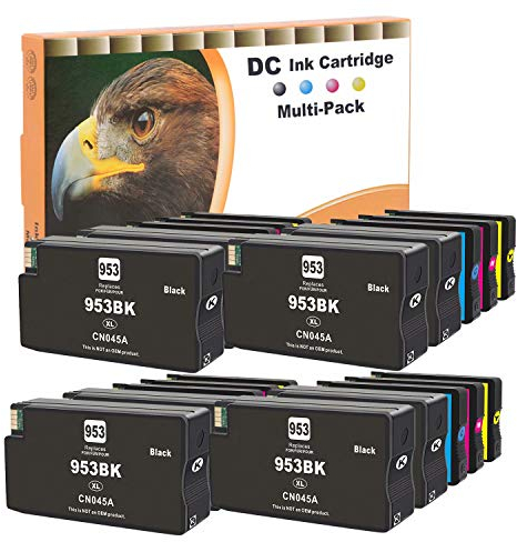 D&C 20x Druckerpatronen Kompatibel Ersatz für HP 953 XL für HP OfficeJet Pro 7720 7730 7740 8210 8218 8710 8715 8718 8719 8720 8725 8728 8730 8740 All-in-One (8x Schwarz 4x Cyan 4x Gelb 4x Magenta)