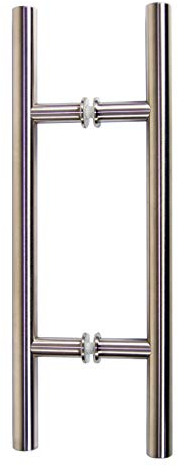 Häusler Onlinehandel GmbH Edelstahl V2A Stossgriff Griffpaar SGM 400 INOX Türgriff Glastürgriff Set