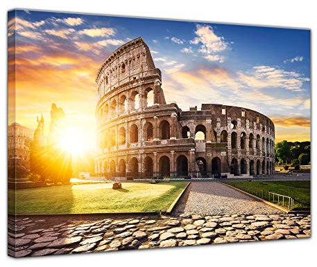 Bilderdepot24 Bild auf Leinwand | Amphitheater | in 120x90 cm als Wandbild XXL | Wand-deko dekoration Wohnung modern Bilder | 211479
