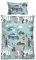 biberna 0004525 Feinbiber-Bettwäsche türkis 1x 100x135 cm + 1x 40x60 cm