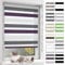 BelleMax Doppelrollo Klemmfix ohne Bohren & mit Bohren, 45x120cm(BxH), Weiß Lila Anthrazit, Duo Rollo, Sonnenschutz lichtdurchlässig Blickdicht, Klemmrollo Fensterrollo, Rollos für Fenster und Tür