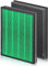 400/400S Replacement Filter for Coway AIRMEGA Max2 400/400S Air Purifier, AP-2015-FP, Max 2 Green True HEPA and Active Carbon Filter Set