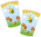 8 Becher * SÜSSE BIENEN * für Kinderparty und Kindergeburtstag | Biene Bee Honig Honigbienen Pappbecher Partybecher Cups Party Set