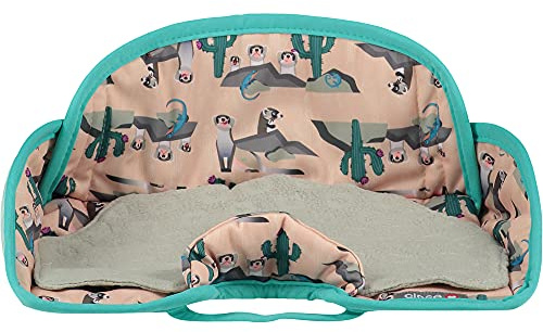 Close Pop-in Premium Kindersitzschoner - Vielseitig einsetzbar für Auto, Kinderwagen, Hochstuhl - Easy Clean Druckdesign - Frettchen