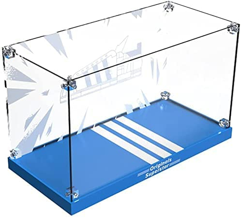 Havefun Acryl Vitrine Kompatibel Mit Lego 10282 Originals Superstar Sportschuh, Schaukasten Showcase Staubdichte Display Case für Lego 10282 - Nicht Enthalten Modellbausatz