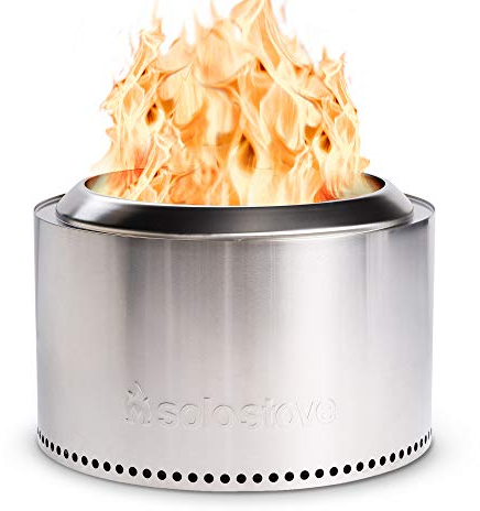 Solo Stove Feuerschale Yukon 2.0 | Feuerstelle für Raucharme Holzverbrennung, Herausnehmbare Auffangschale, Mobile Outdoor Feuertonne, Edelstahl, 68,5 x 43 cm, 17,2 kg