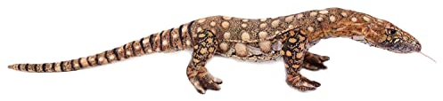 Pia Stofftier Komodowaran 87 cm, Stofftiere Plüschtier Kuscheltiere Echsen Leguan Warane, Braun, 1090377