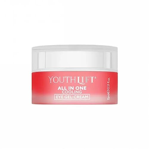 YOUTHLIFT All in One Cooling Eye-Gel Cream (15 ml) – kühlende Augencreme mit Sofort-Effekt & Langzeitwirkung gegen Falten, aktiviert Kollagen-Synthese, Anti-Aging Augenpflege mit Koffein