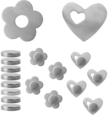 QUTHZZHY 8 stück Magnet Tischdeckenbeschwerer, Extra schwer magnetische Beschwerer Gewichte, Tischdeckengewichte magnetisch Tischtuchbeschwerer aus Edelstahl für Innen und draußen