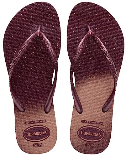 Havaianas - Slim Gloss, Stylish, Durable and Versatile Flip-Flops, with a Sprinkle of Glitter, Non-Slip Sole, Women 8 UK