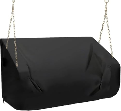 Abdeckung für Veranda-Schaukel, 180 cm, wasserabweisend, 420D Oxford-Gewebe, für den Außenbereich, wettergeschützt, für Gartenmöbel (180 x 71 x 89 cm (schwarz))