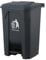 30L 50L 80L Recycling Dustbin Rubbish Pedal Bin Waste Trash Kitchen Indoor Outdoor Rubbish and Waste Bin with Pedal Home Office (50 Litre Black)