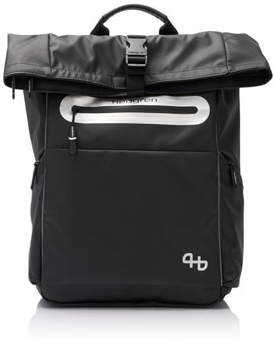 Hedgren ROLL UP BACKPACK BLACK Einheitsgröße Unisex Erwachsene, schwarz, Talla única, Casual