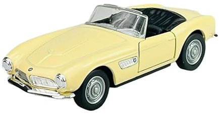 Welly B-M-W 507 Cabrio Beige Cream 1956-1959 ca 1/34-1/39 Metall Modell Auto Die Cast Neu im Kasten