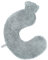 Neck Hot Water Bottle with Removable Teddy Fur Cover, Wrap Around Hot Water Bottles for Body, Neck and Shoulder - Pampering and Gift Idea for Him and Her (Ice Grey)