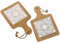 1 Pezzo Sottopentola Tagliere Legno e ceramica con mattonella colorata varie fantasie BOMBONIERA sotto pentola idea regalo (1 PEZZO 12X20CM)